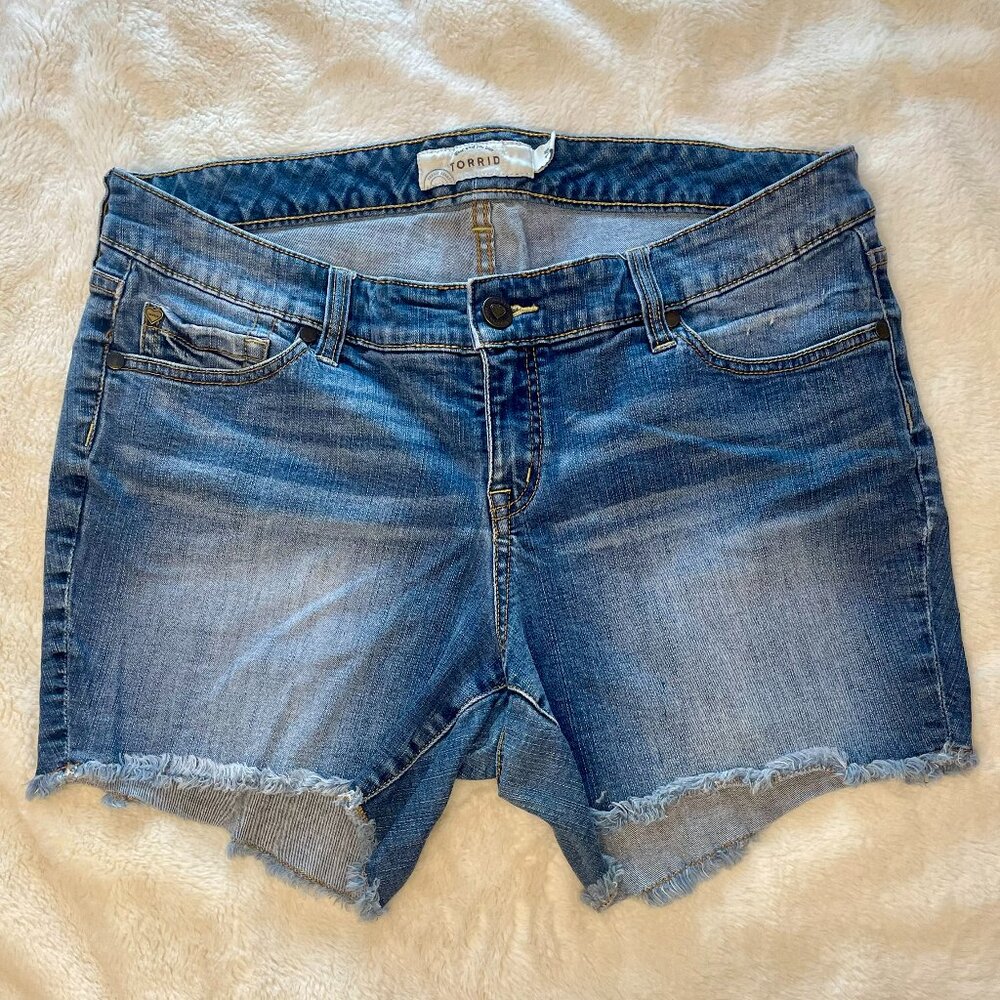 Torrid Size 14 Cut Off Jean Shorts